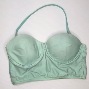 Albion Pin Up Bikini Top Underwire Mint Swimsuit M